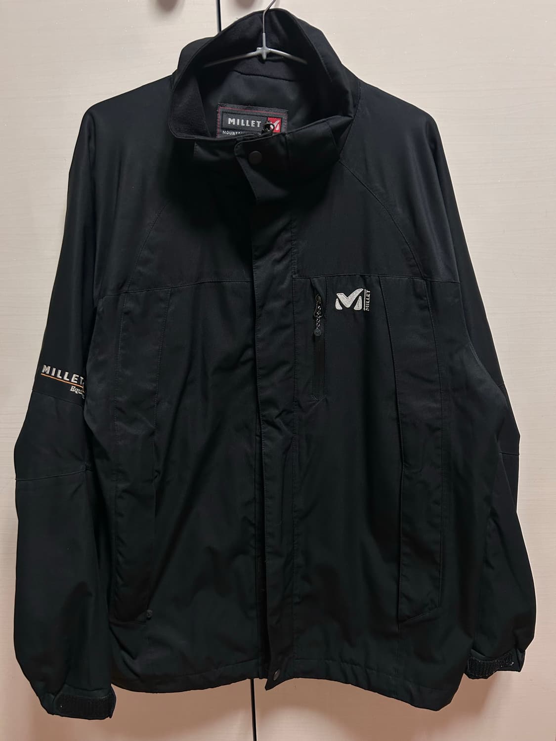 밀레 남성 블랙 바람막이 자켓 100 상품이미지1
