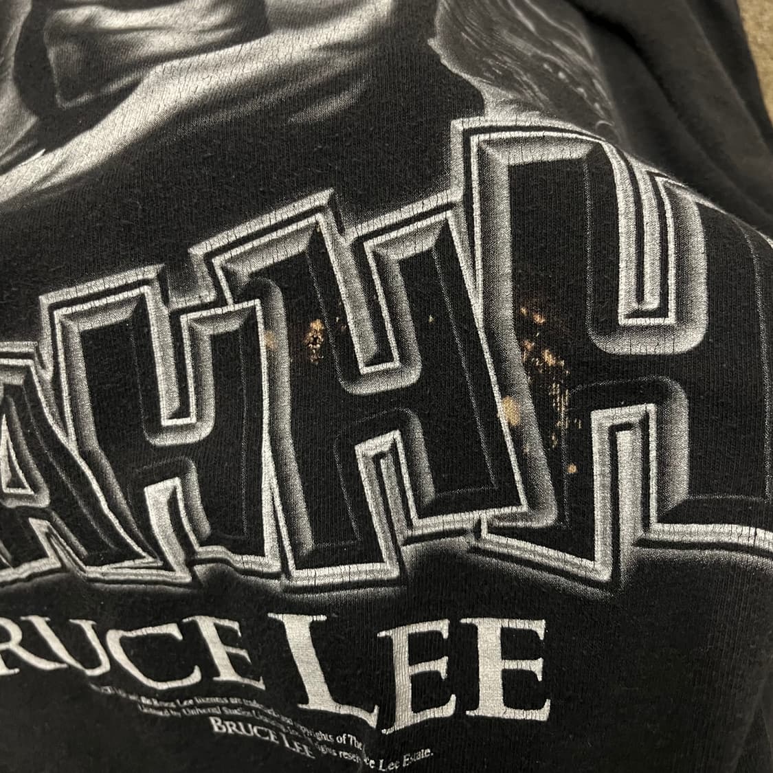 90s 브루스리 프린팅 티셔츠 (105) 상품이미지4