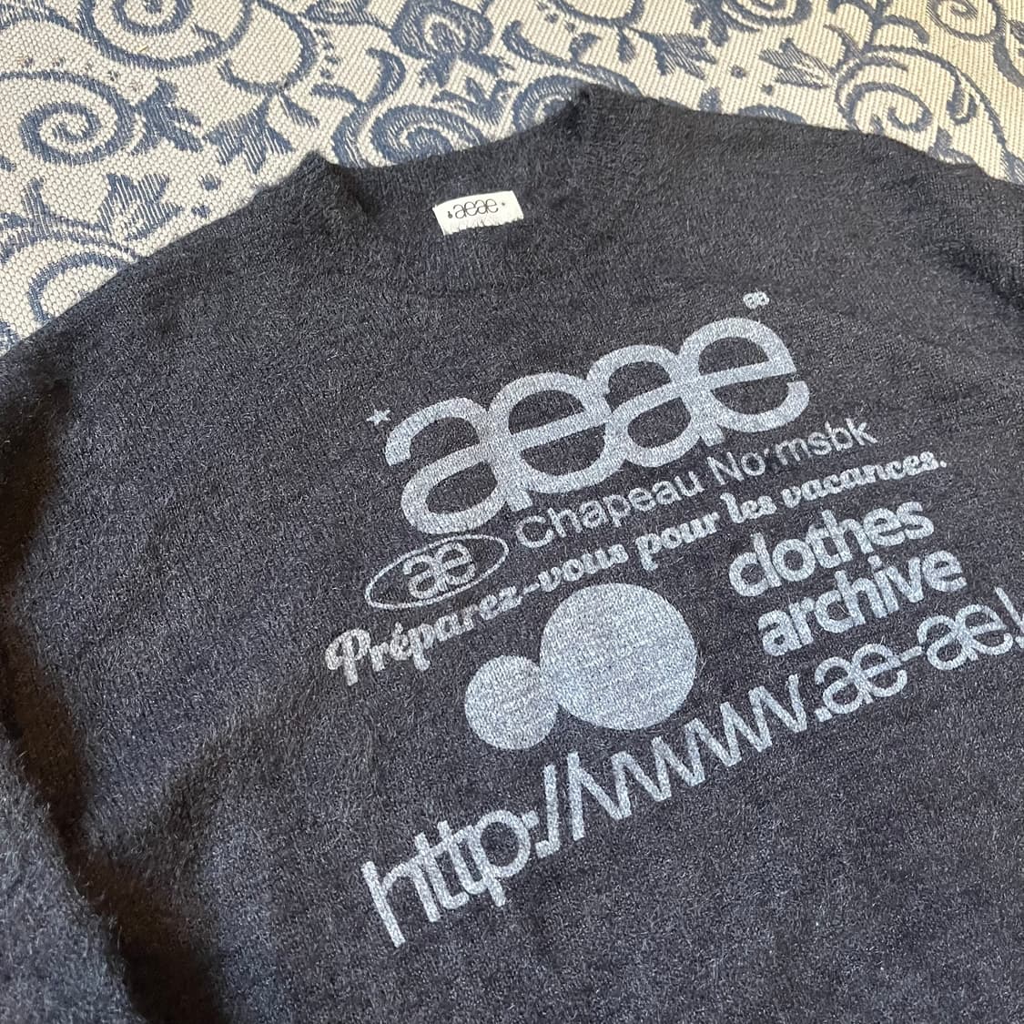 1 aeae 웹 로고 니트/W2309 상품이미지3