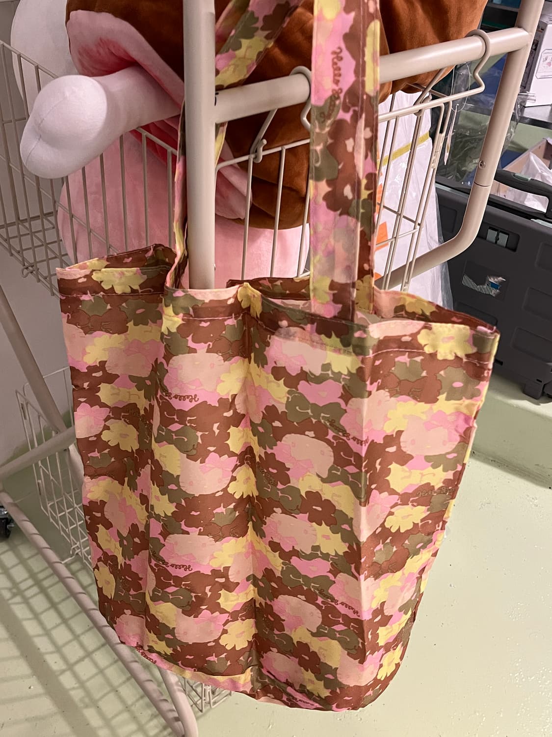 2016 키티 얼굴이 숨겨진 접이식 카모 토트백 상품이미지7