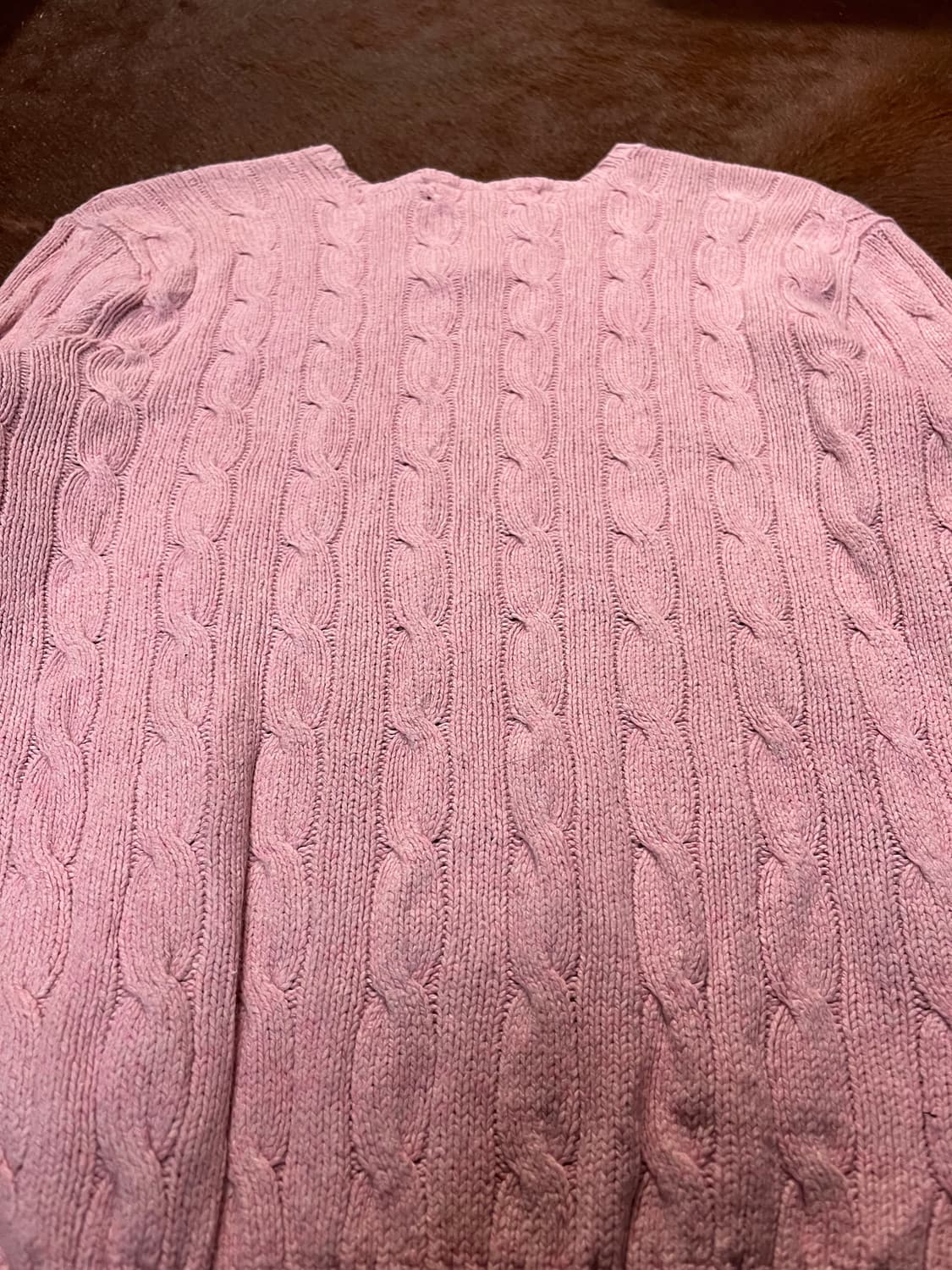 폴로 랄프로렌 핑크 케이블 니트 상품이미지7