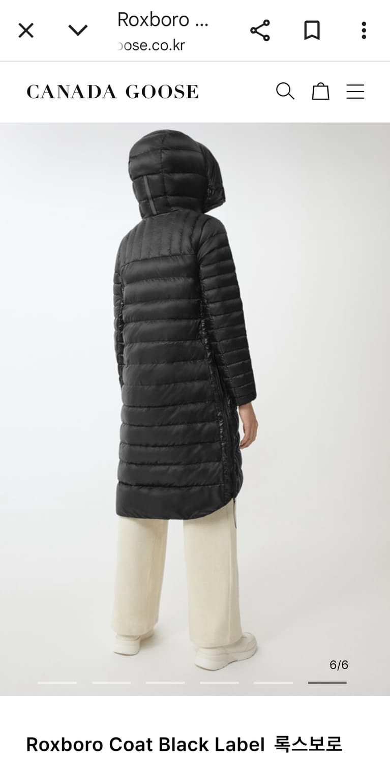 캐나다구스 록스보로 코트 블랙라벨 XS 상품이미지2