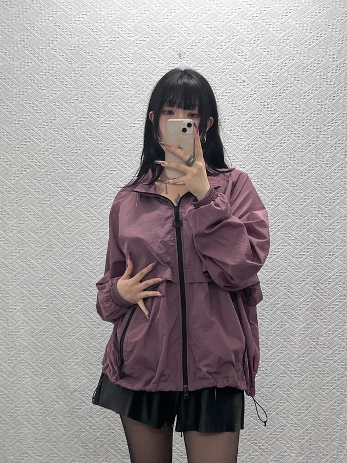 유니폼브릿지 올드스쿨 빈티지 포도맛 바람막이 자켓 L C11677 상품이미지1