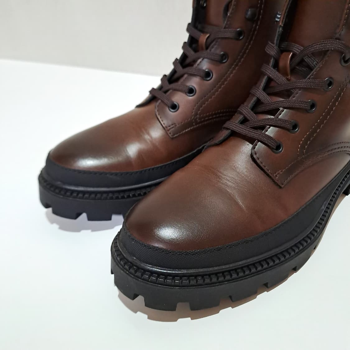 (택포) 자라 리얼레더 레이스업 부츠 285 B439 상품이미지3