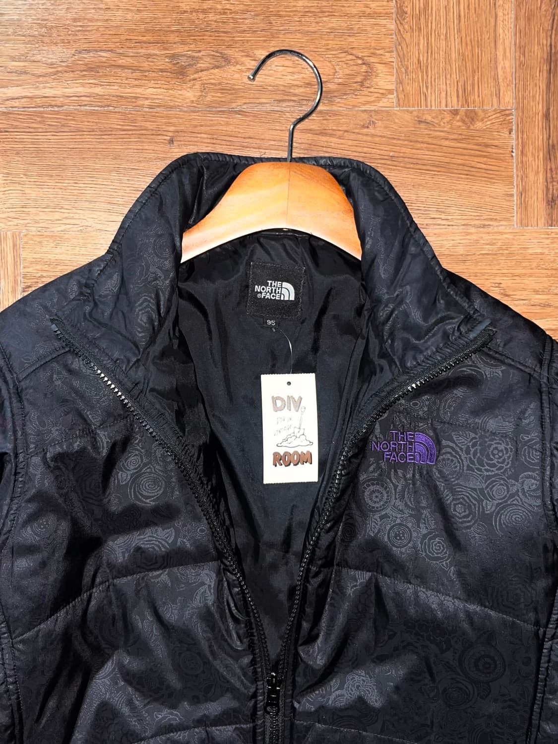 노스페이스 플로럴 코팅 경량패딩 상품이미지3