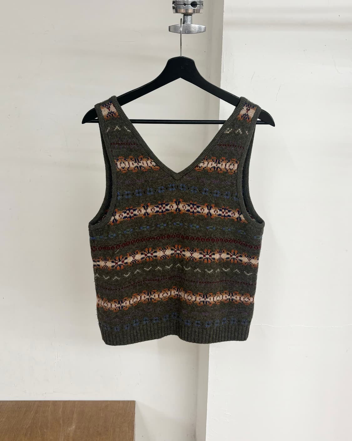 폴로 랄프로렌 카키 페어 아일 스웨터 베스트 상품이미지6