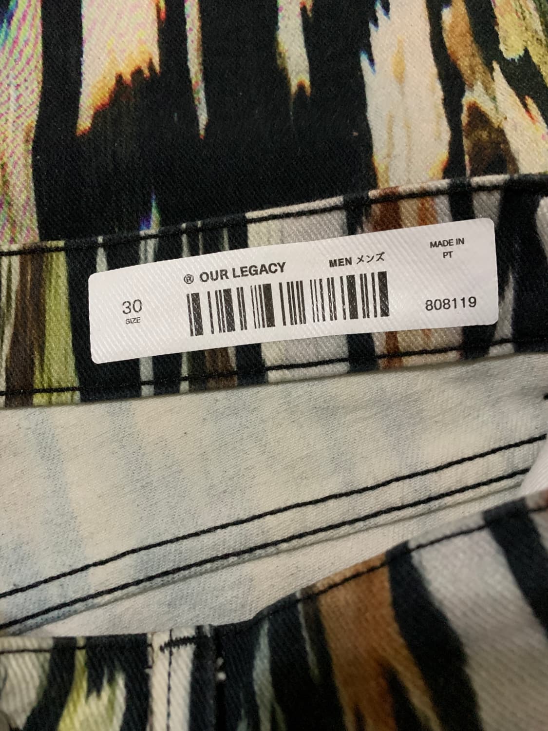 아워레가시 / 하나비 프린트 써드컷 서드컷 팬츠 /30 상품이미지8