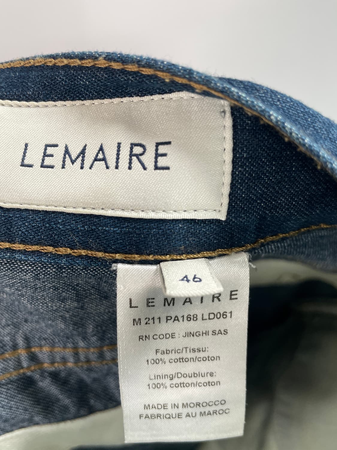 르메르 진청 스트레이트 데님팬츠 (onp.60) 상품이미지6