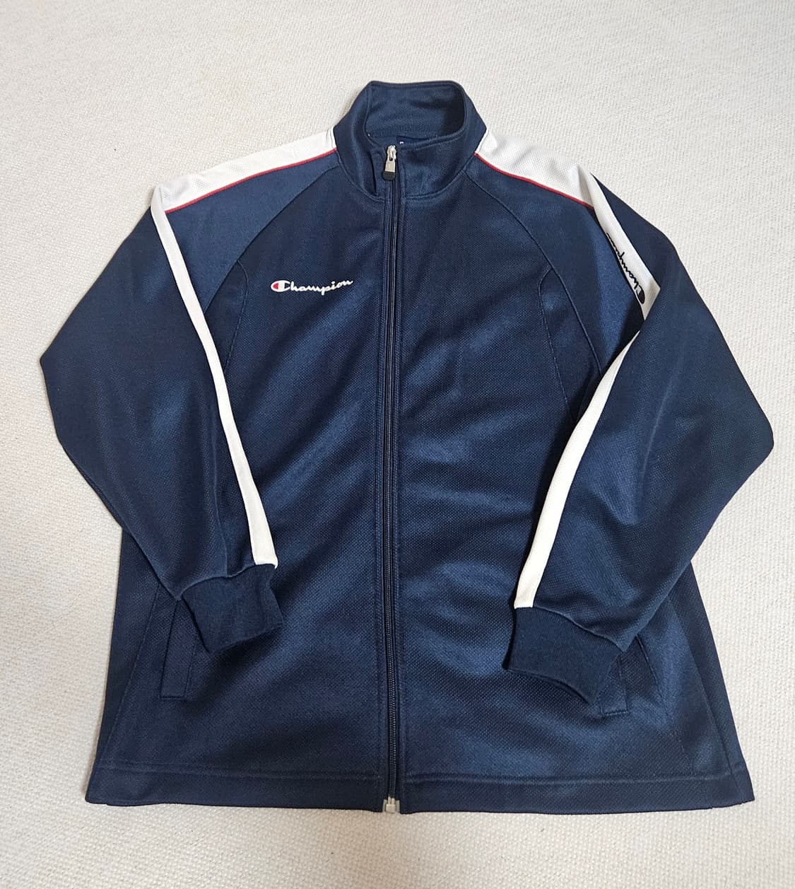 챔피온 JASPO 트랙탑 네이비 상품이미지2