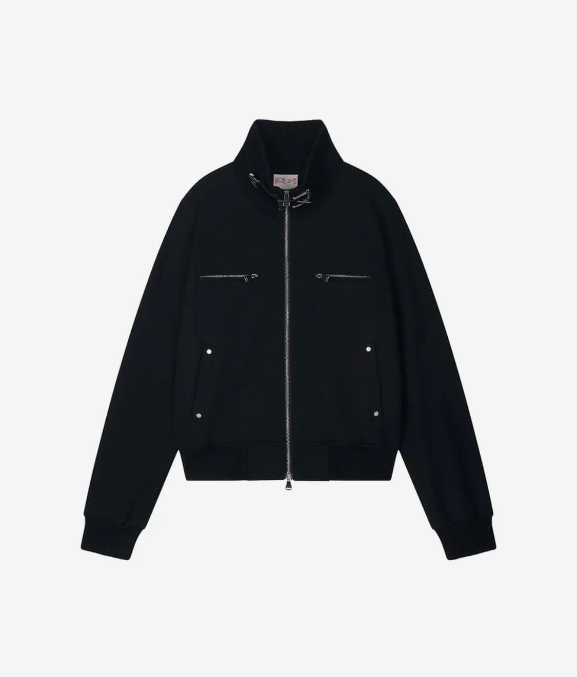 일리오 black highneck jersey blouson 상품이미지2