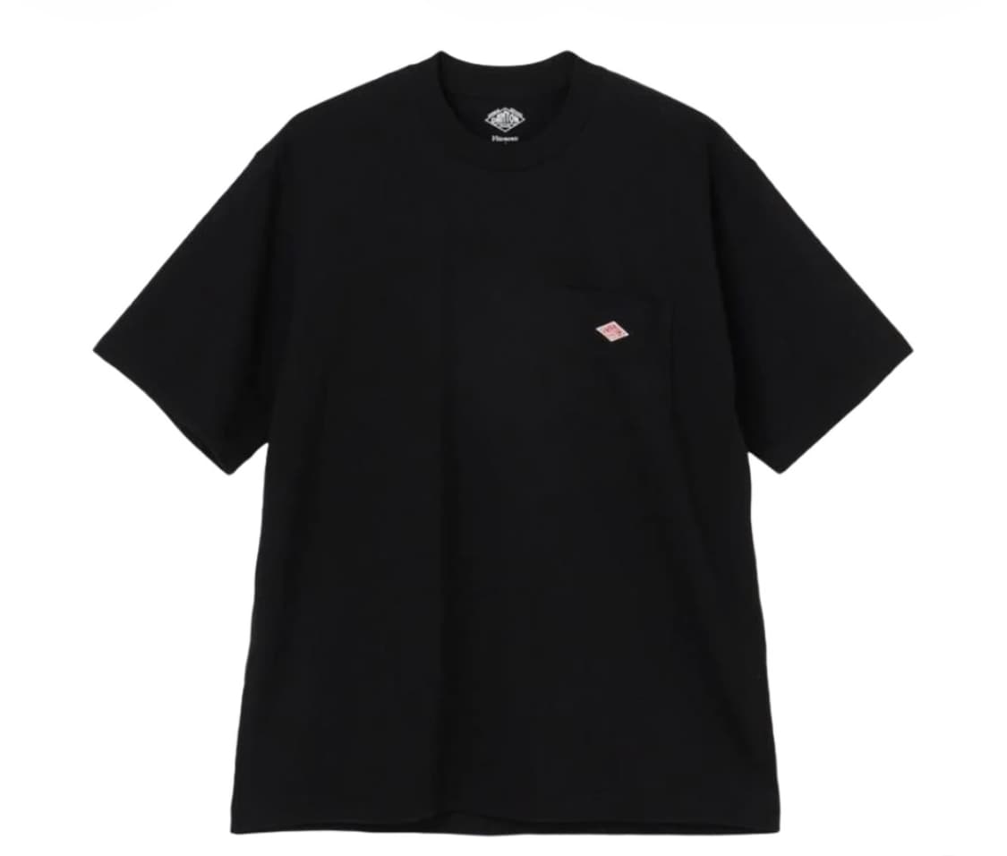 단톤 플레인 숏슬리브 포켓 블랙 XL 상품이미지1