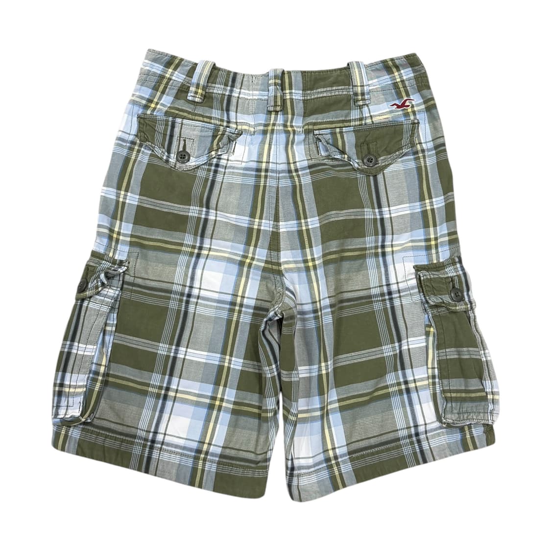 홀리스터 빈티지 Y2K 체크 카고 포켓 반바지 30 상품이미지2