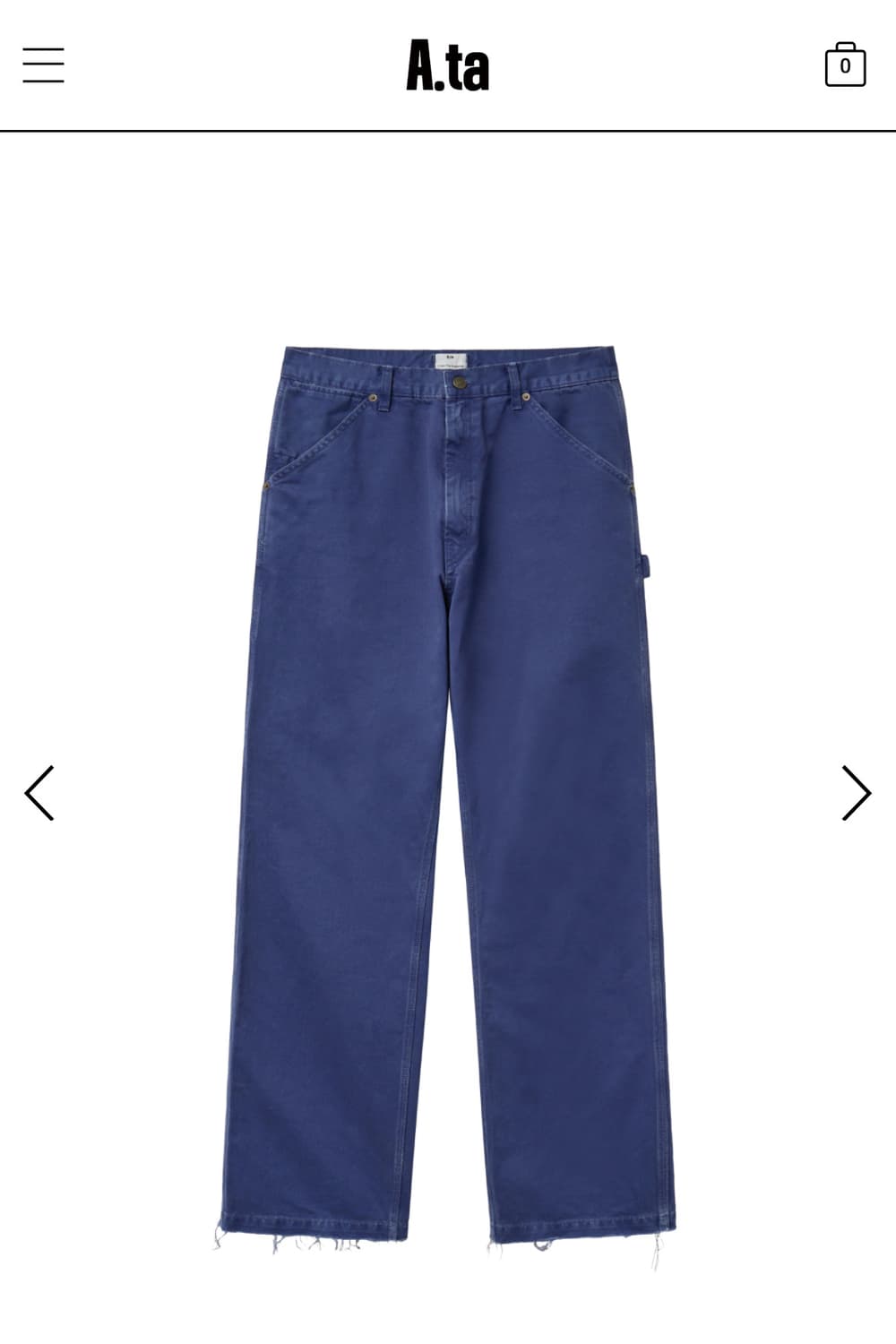 L) a.ta 컷오프 카펜터 팬츠 상품이미지1