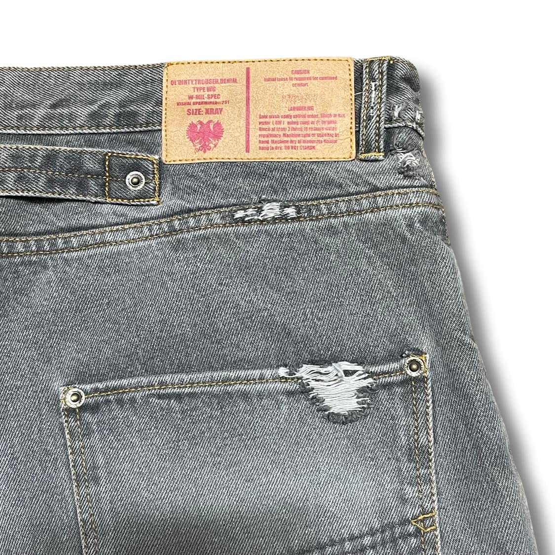 [36] WTAPS 일본빈티지 와이드 데미지 데님팬츠 상품이미지6