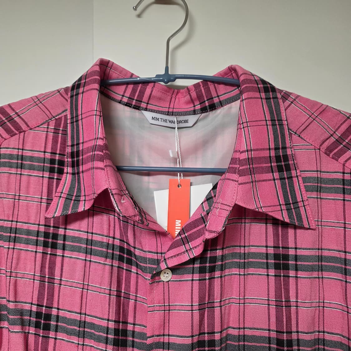 밈더워드로브 믹스베리 핑크 셔츠 3사이즈 새제품 상품이미지3