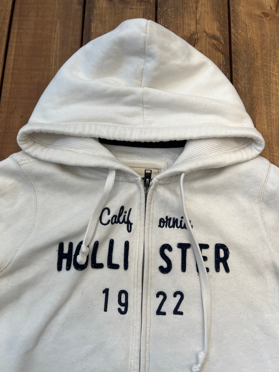 Hollister 화이트 후드집업 상품이미지7
