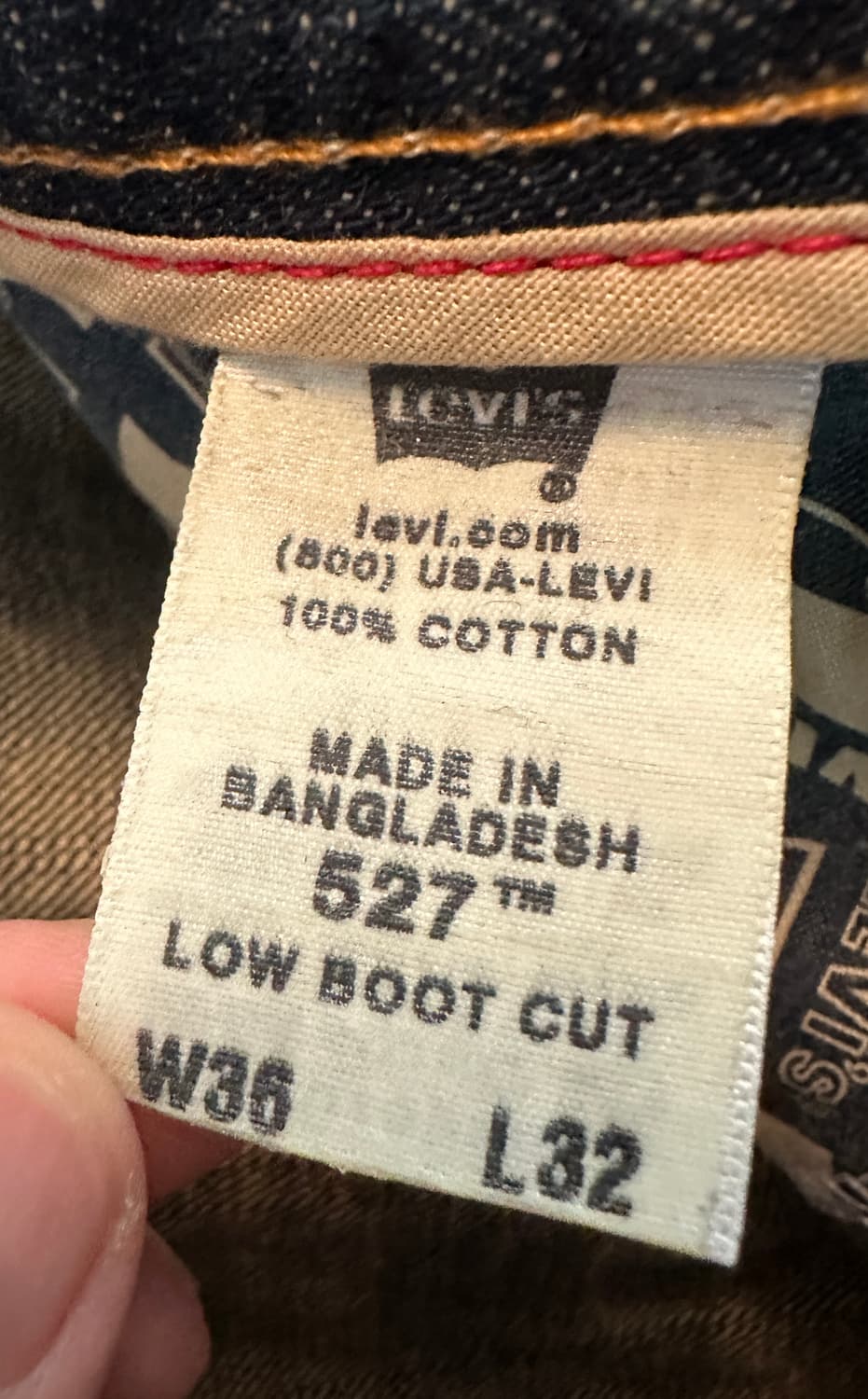 Levis 527  Low Boot Cut / W36 L32 상품이미지7