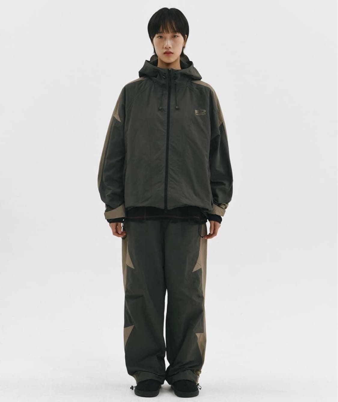 래리클락 L.C COTTON NYLON WIND BREAKER CHARC 상품이미지1