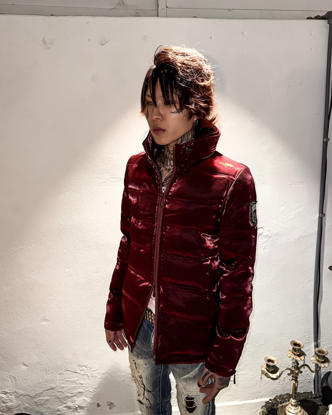 MIDAS - Metallic Burgundy Down Jacket 상품이미지8
