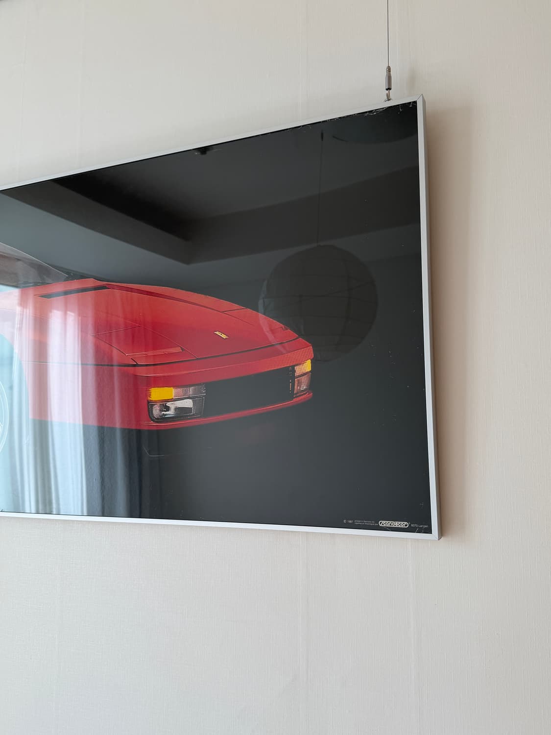 Vintage 1980 Ferrari Testarossa poster 상품이미지3