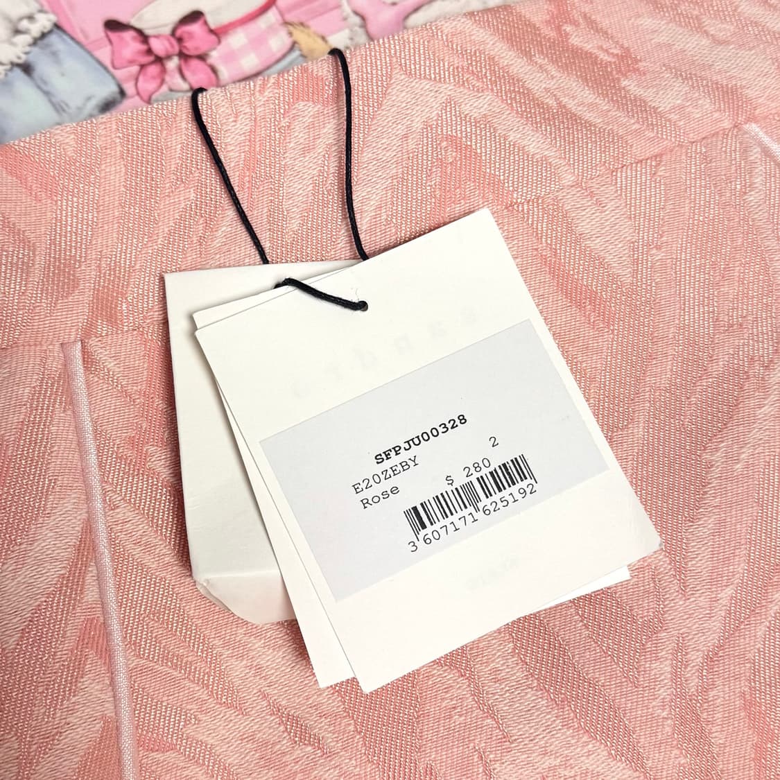 [새상품] 산드로 핑크 미니 스커트 상품이미지3