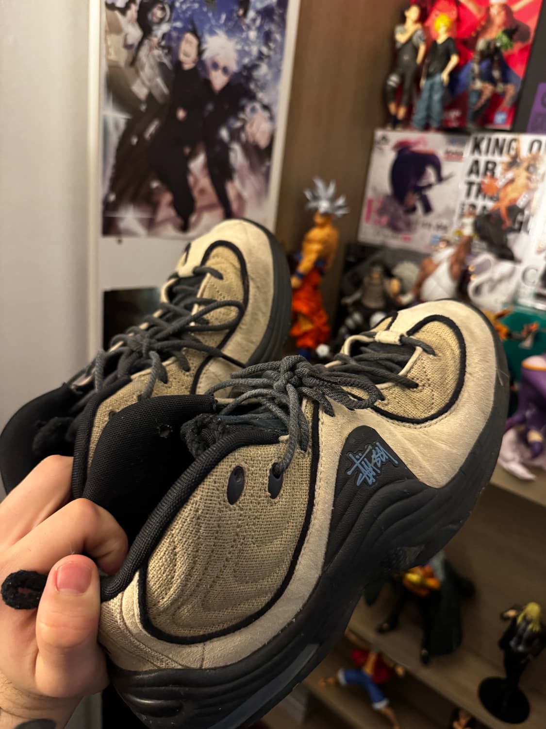 나이키 x 스투시 에어 페니 2 라탄 앤 라임스톤 상품이미지1