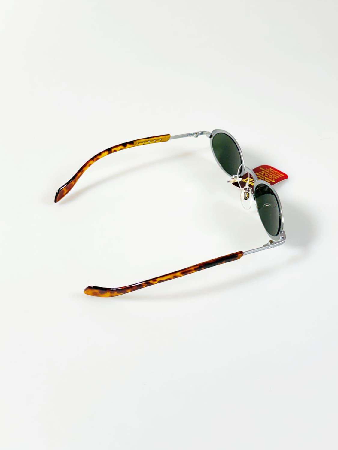 90s VORTEX 실버 슬림 오벌 메탈 빈티지 선글라스 상품이미지4