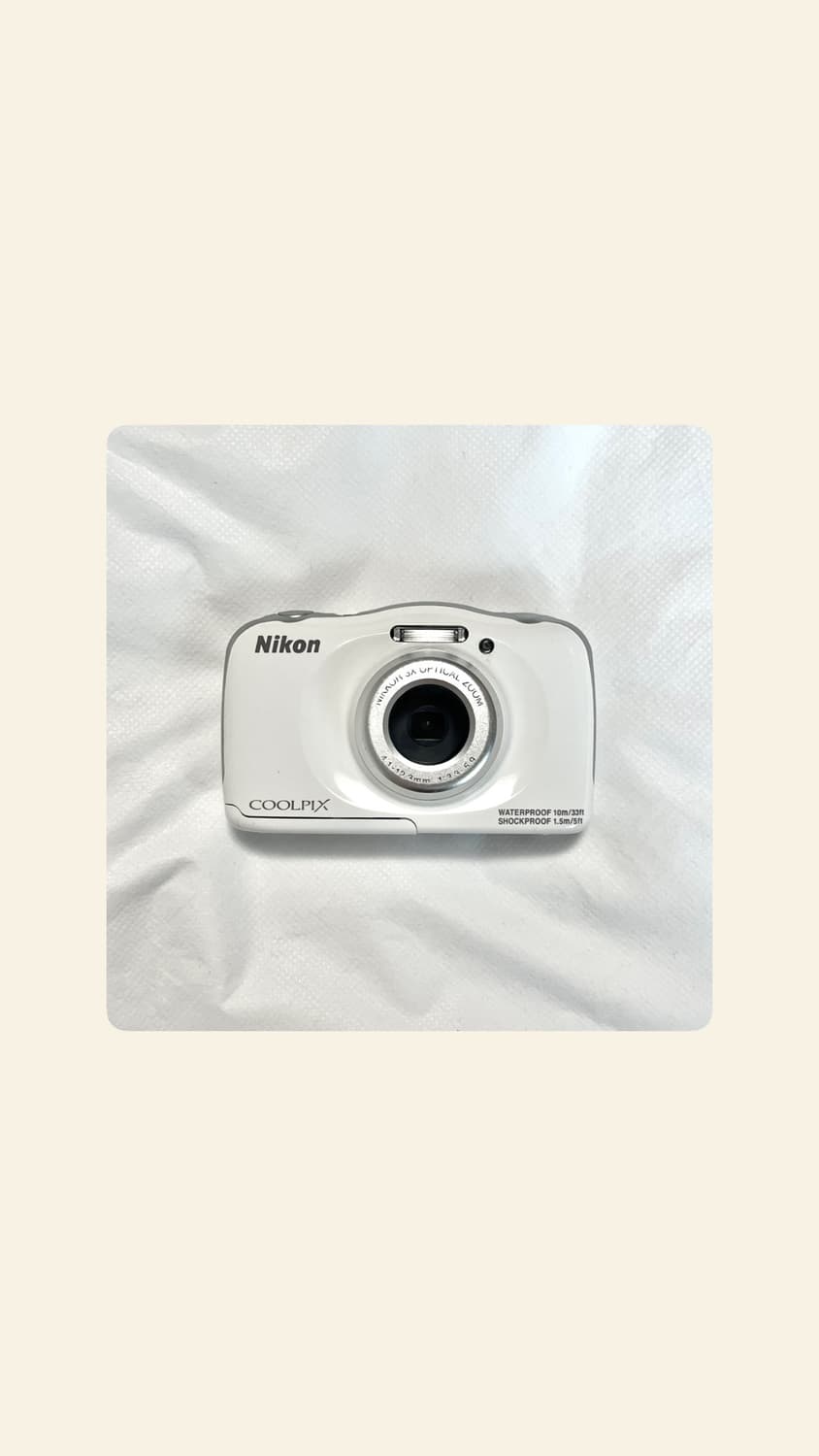 니콘 쿨픽스 s33 방수 디카 nikon coolpix 화이트 상품이미지1