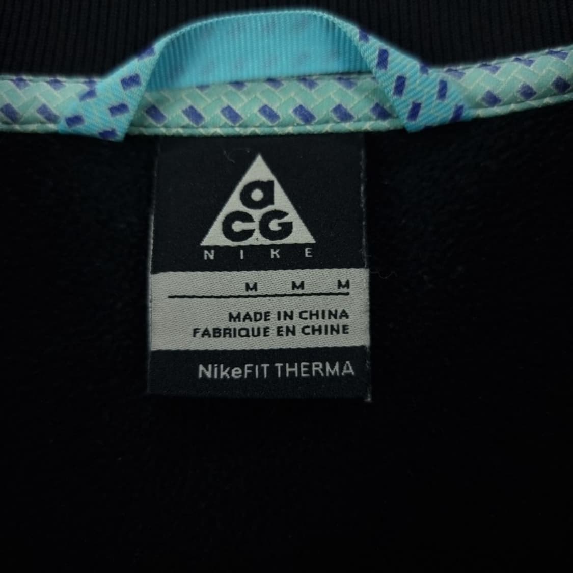 [나이키 ACG] 유광 블루종 바람막이 집업 자켓 블랙 M20071 상품이미지8