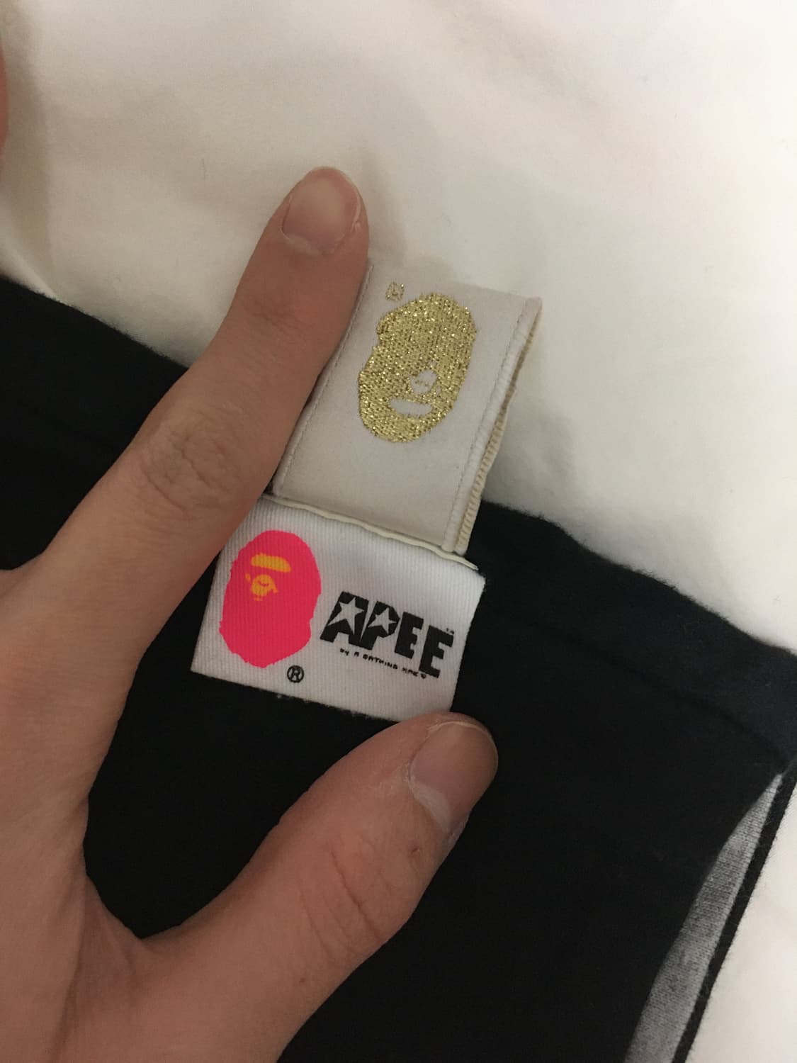 에이프 베이프 리버시블 양면 롱슬리브 숏 사이즈 상품이미지9