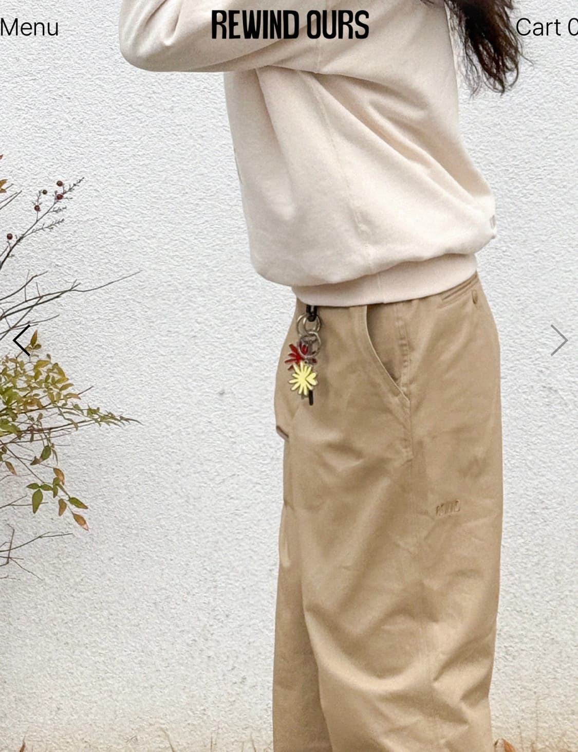 [새제품] 리와인드아워스 CHINO PANTS - 베이지 상품이미지4