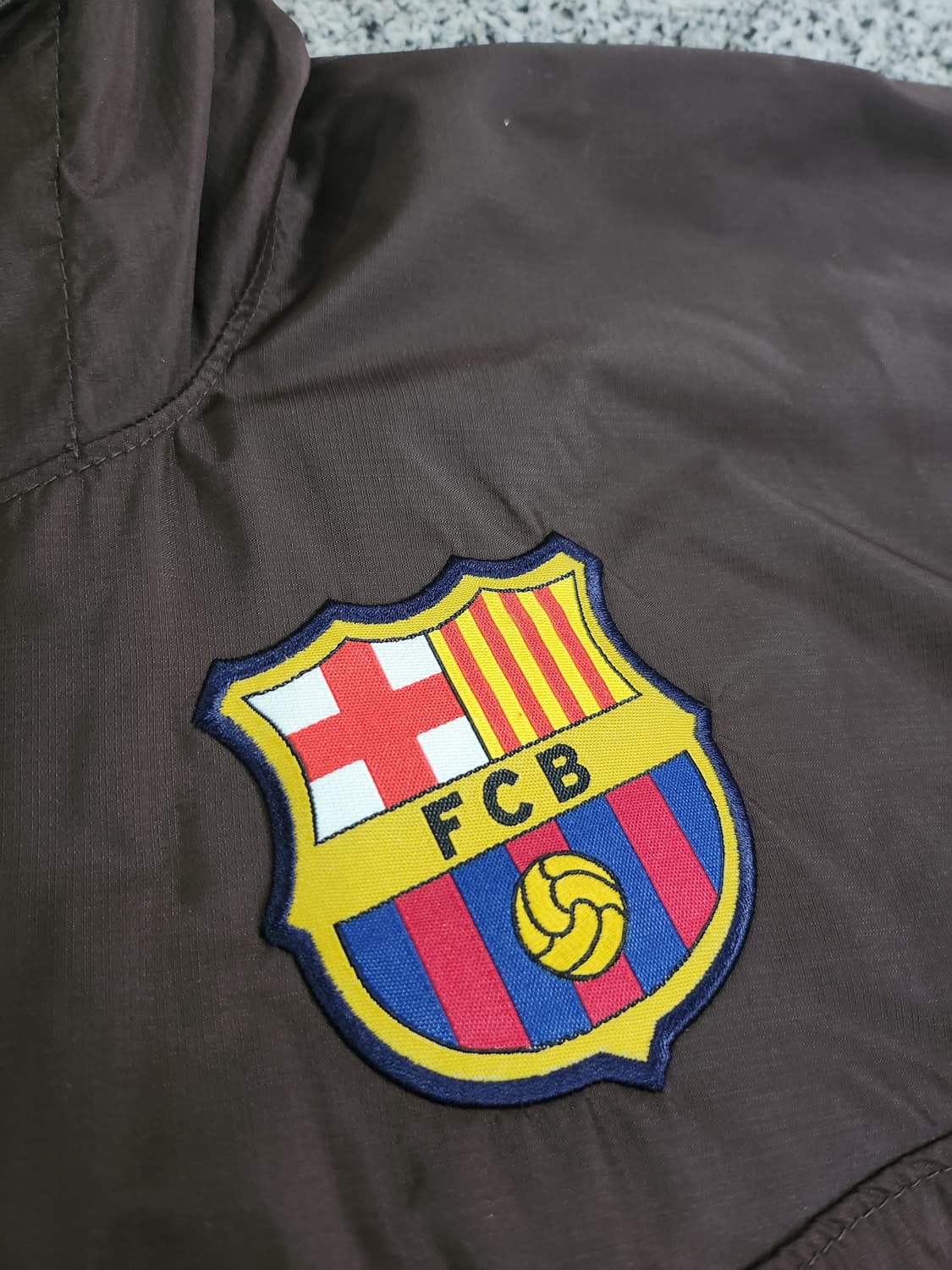 //나이키 바르셀로나 초코 브라운 후드 바람막이 S 상품이미지5