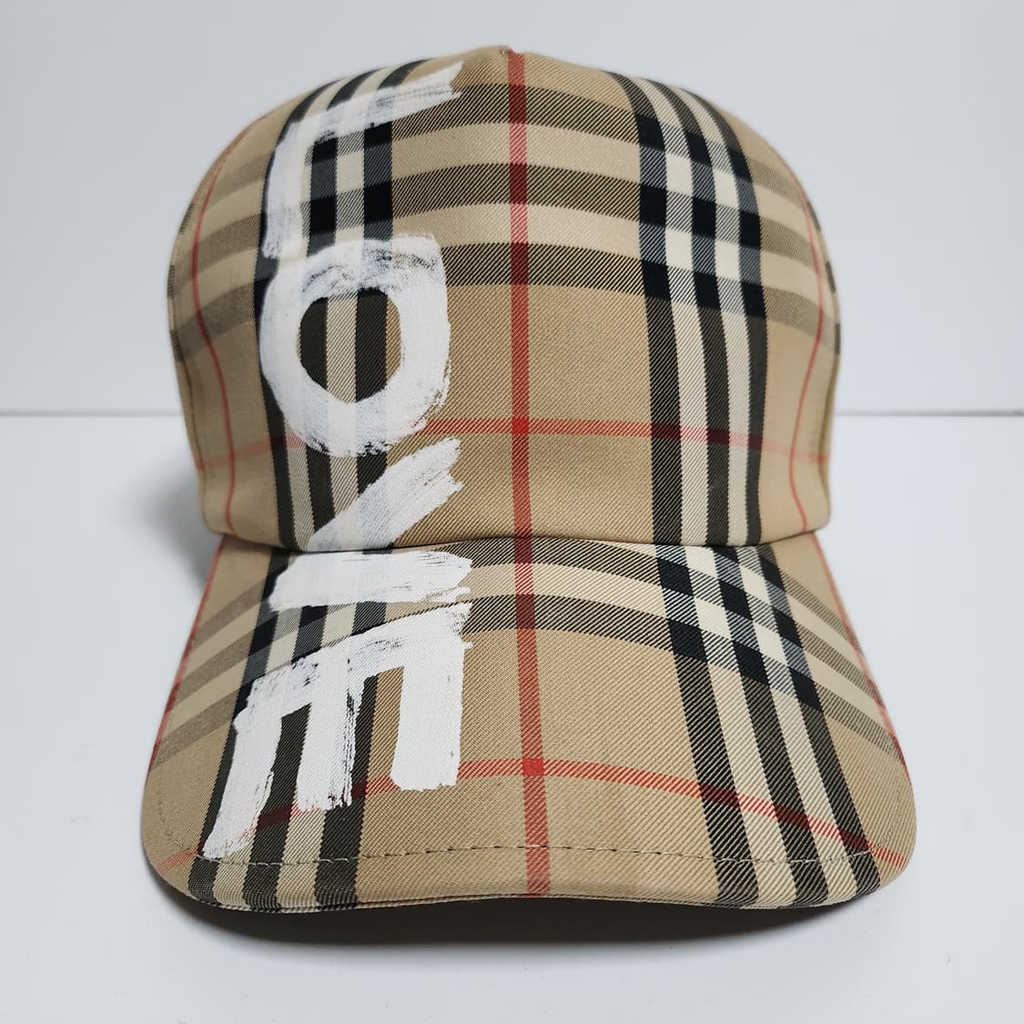 [M] 버버리 체크 러브 볼캡 모자 8037789  상품이미지2
