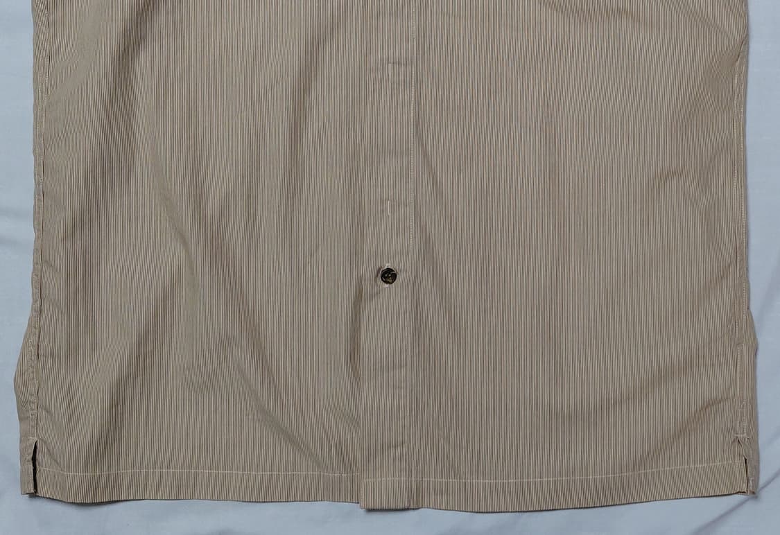 Hiroko Koshino - 스트라이프 코튼 반팔 셔츠 (L) 상품이미지3