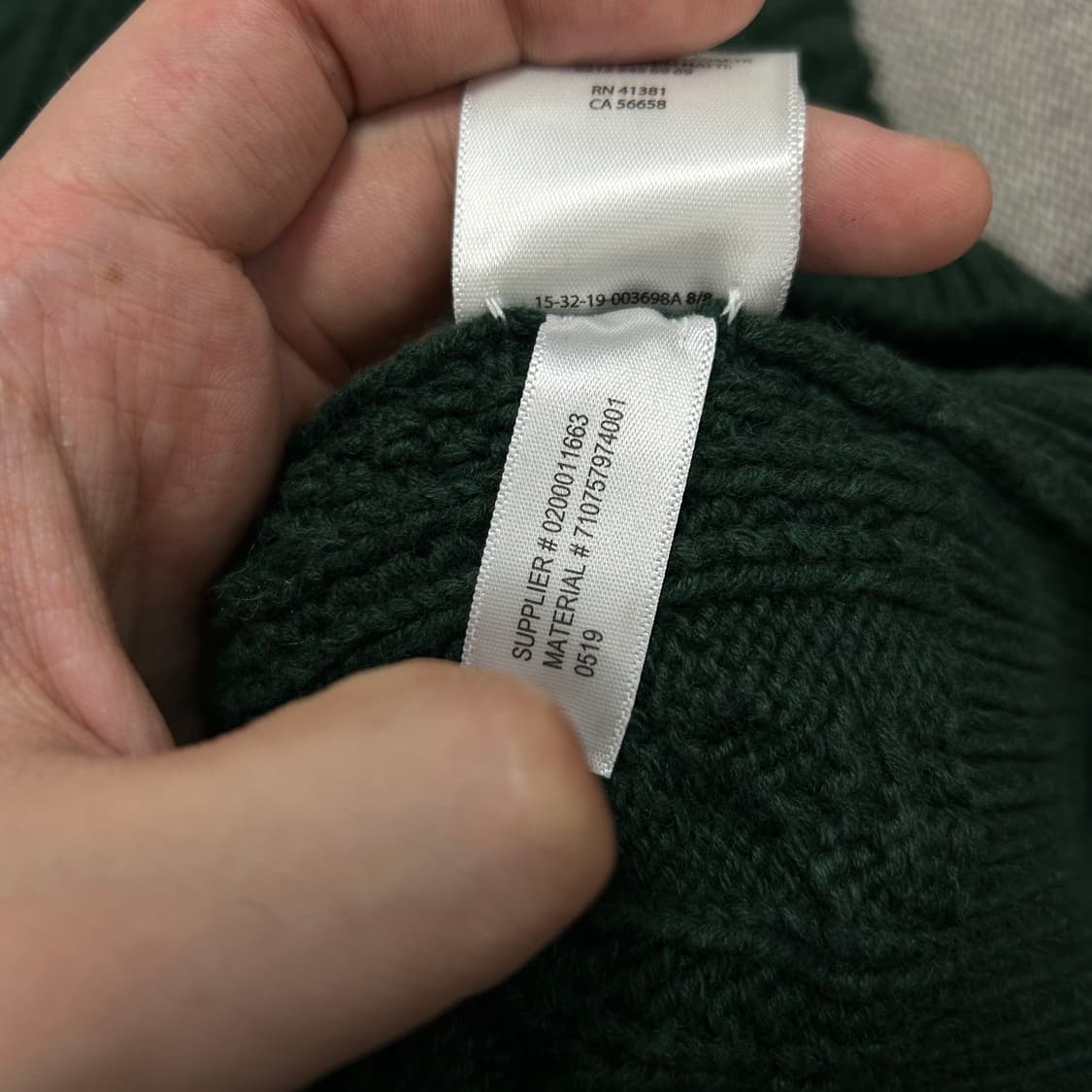 폴로 인타르시아 아란 케이블니트(XS) 상품이미지4