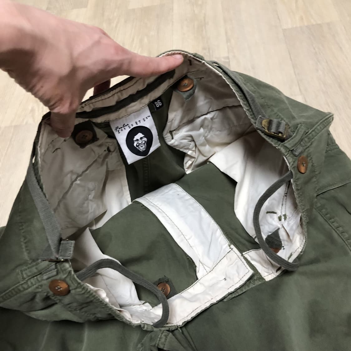 (34) 00's 푸부 FUBU 타일론 TALON 지퍼 M-65 필드팬츠 상품이미지4