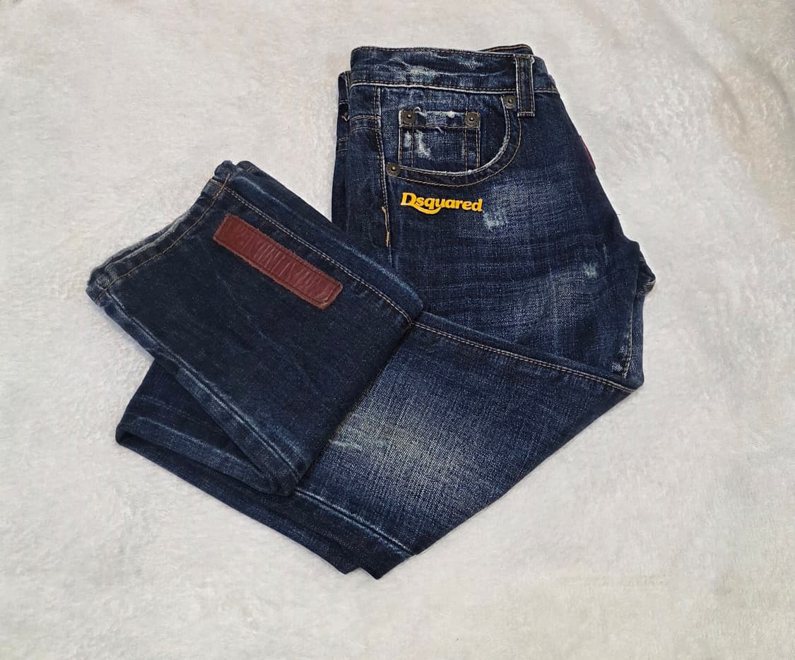 DSQUARED 디스퀘어드 밑단 로고 데님 팬츠 상품이미지4