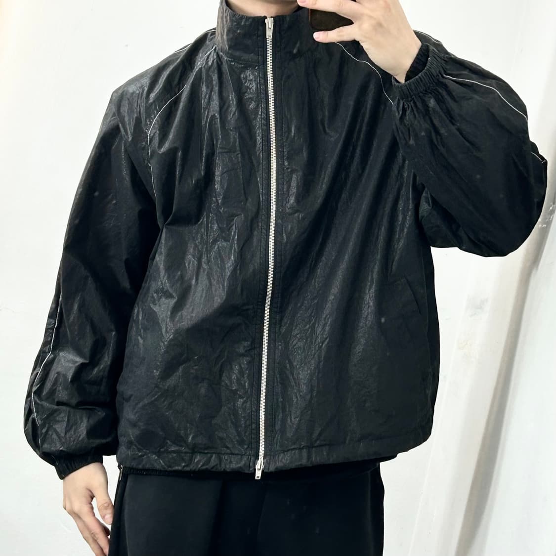 마뗑킴 백로고 나일론 바람막이 자켓 상품이미지2