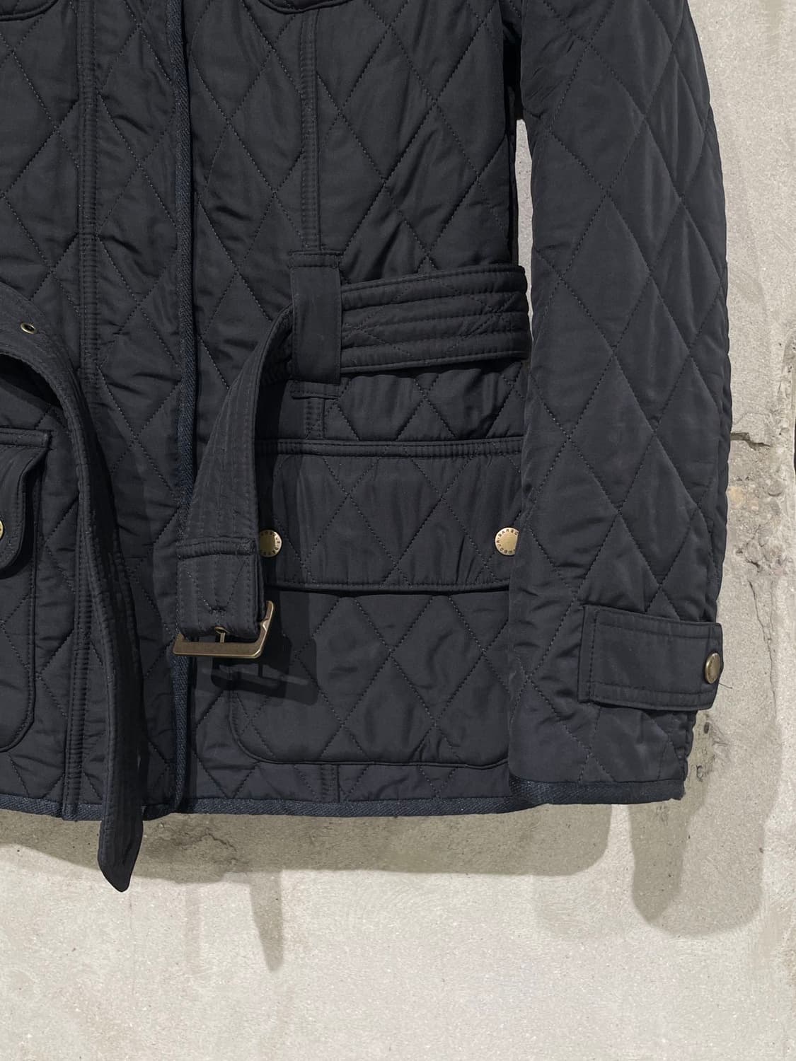 바버 인터내셔널 블랙 폴라퀼트 투어러 퀼팅 자켓 상품이미지5