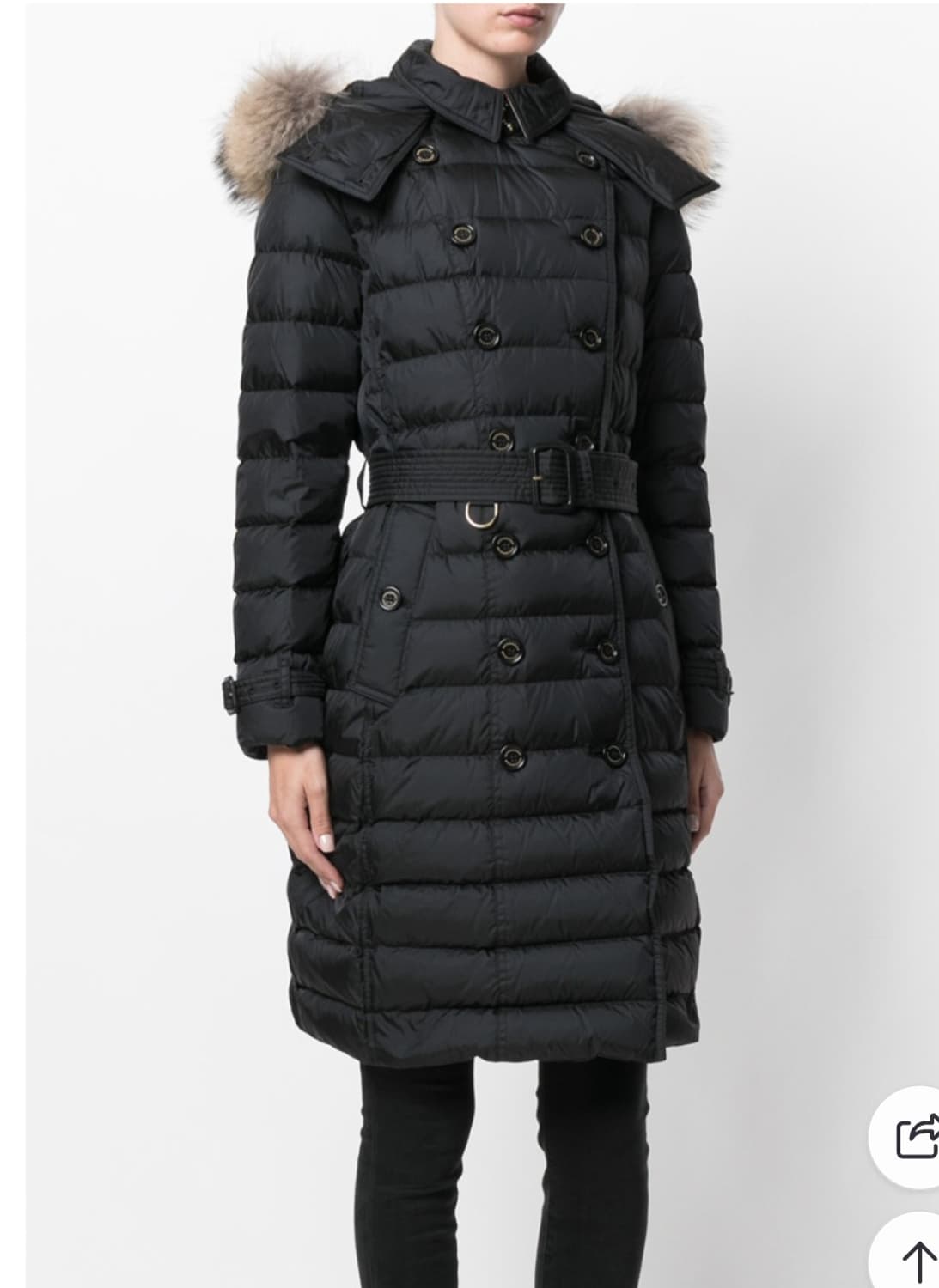 (정품)버버리 달머튼 라쿤퍼후드 패딩 상품이미지1