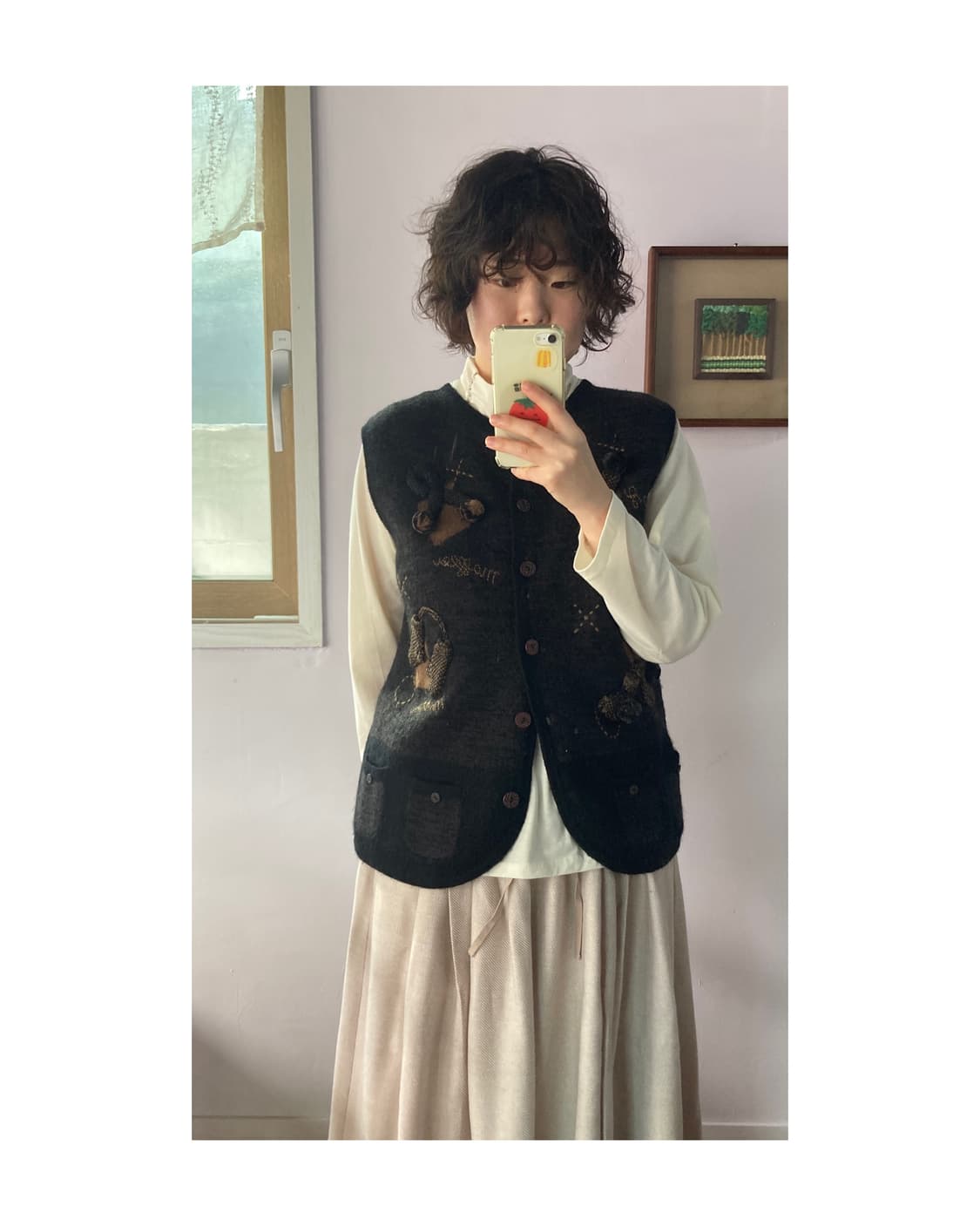 크리스마스 울 조끼 베스트 상품이미지4