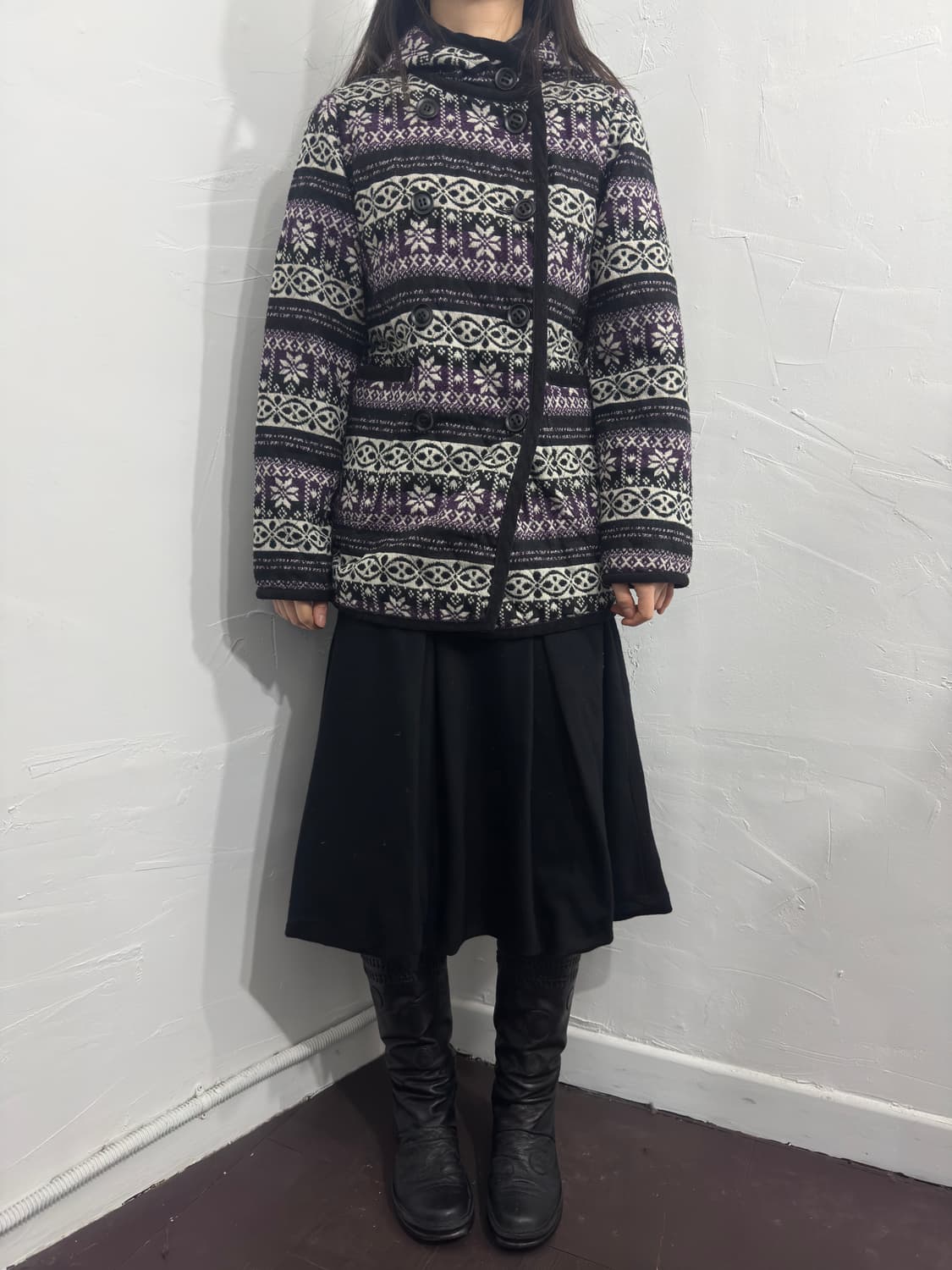 reversible twobutton hood jacket 상품이미지2