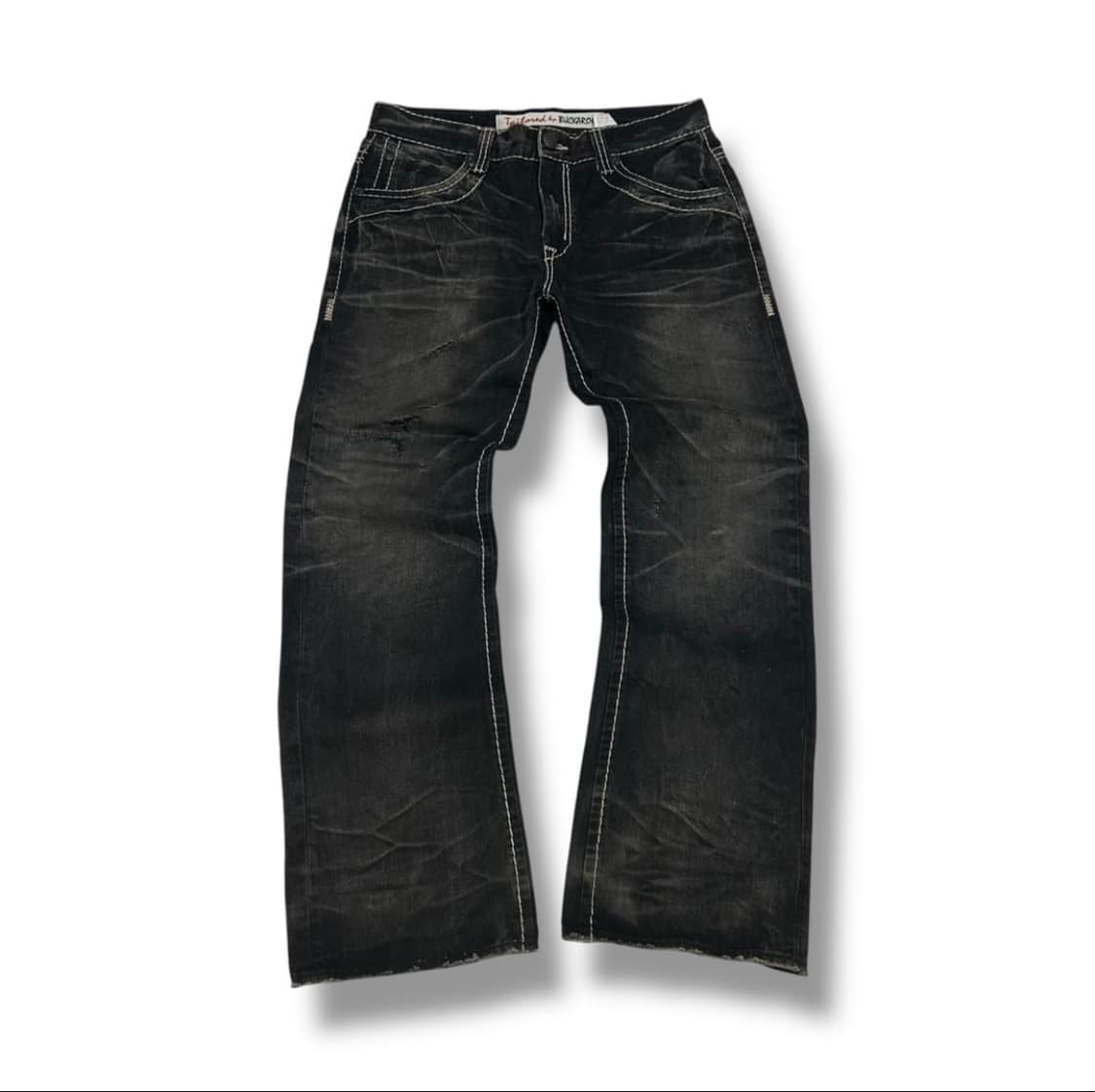 버커루 흑청 와이드 데님 팬츠 상품이미지1