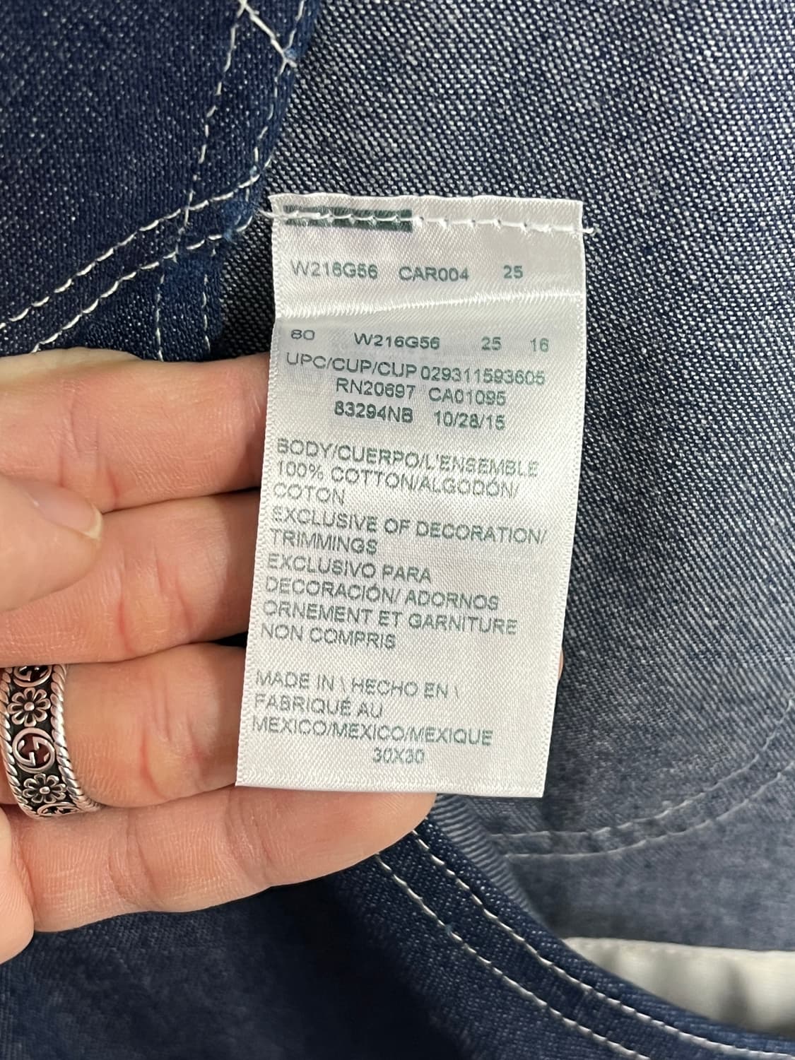 Dickies 디키즈 인디고 생지 빕 오버롤 멜빵 상품이미지5