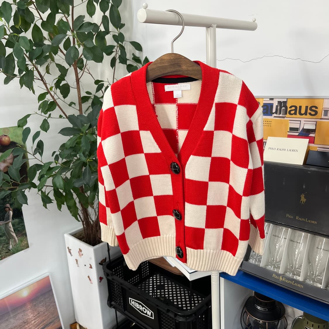 버버리 키즈 울 가디건 4y 상품이미지3