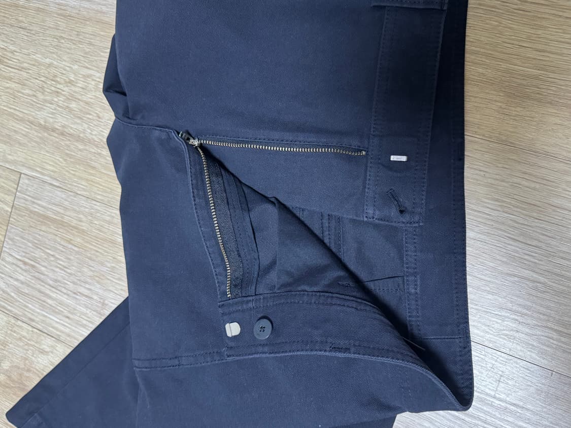 유니클로 저지배럴레그 팬츠 네이비 xl 상품이미지5