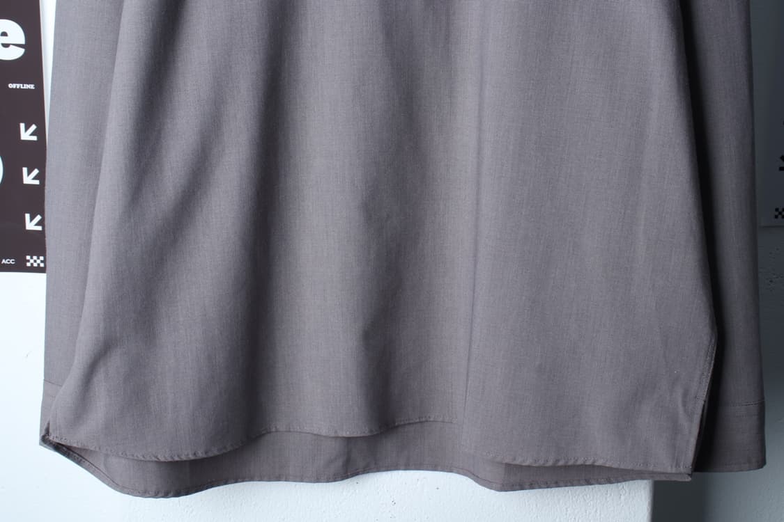 (XL-2XL) 에잇세컨즈 셔츠 남방 반집업 그레이 무지-H33543 상품이미지4