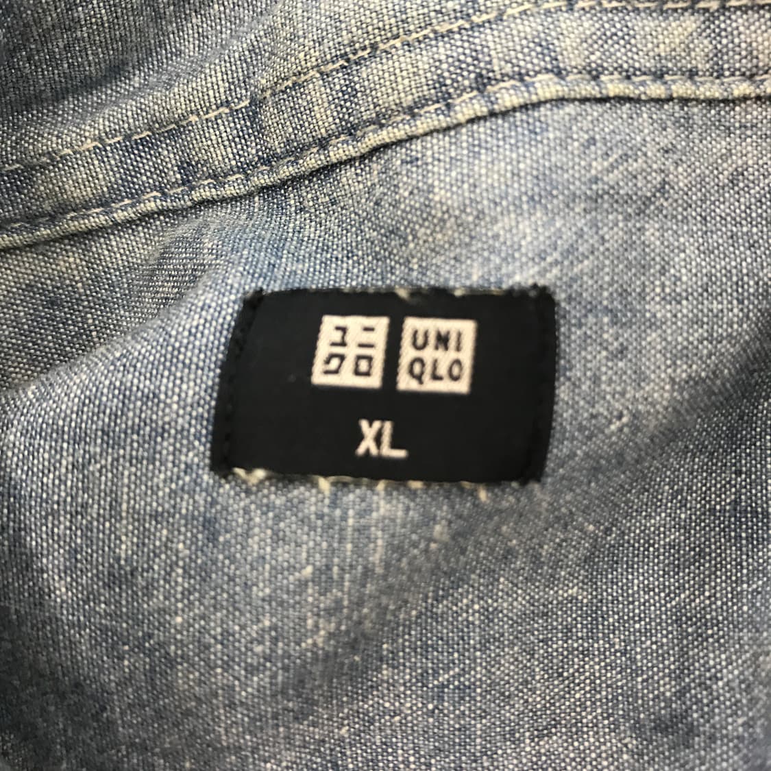 유니클로 샴브레이 워크셔츠 북미판 [XL] 상품이미지5