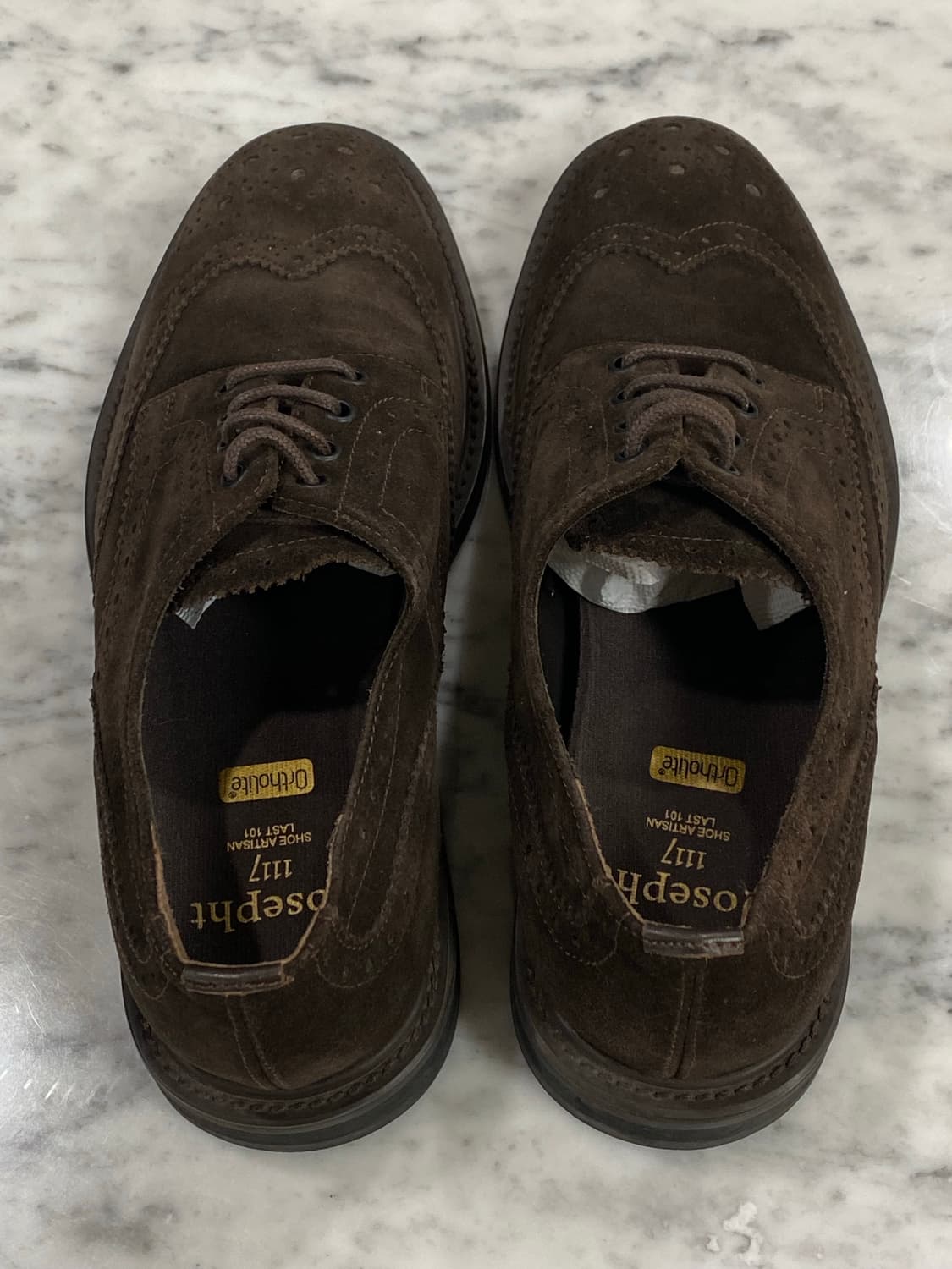 Josepht 조셉트 스웨이드 옥스포드 윙팁 구두 (비브람솔) 270 상품이미지8