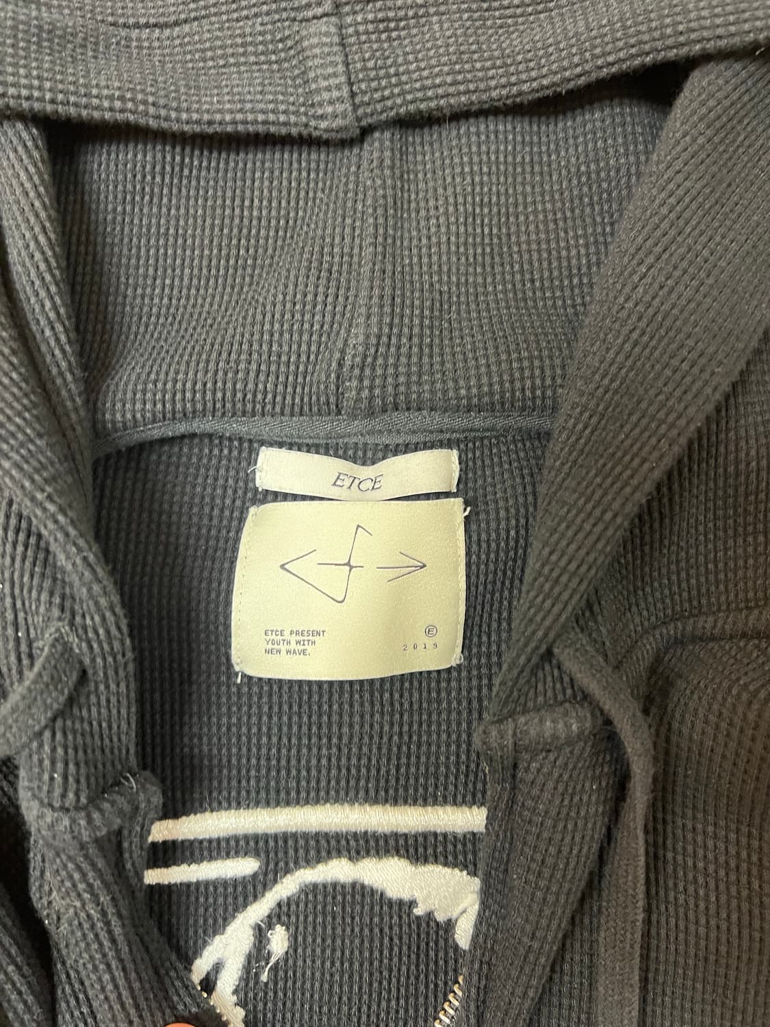 etce 프로토타임 와플 후드 집업 블랙 L 상품이미지3